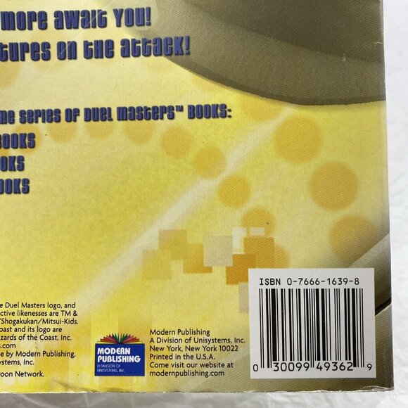 DUEL MASTERS Giant Gaming‎ Galaxy Activity Hasbro 2004 KIDS' Book UNUSED Cartoon - Picture 9 of 16